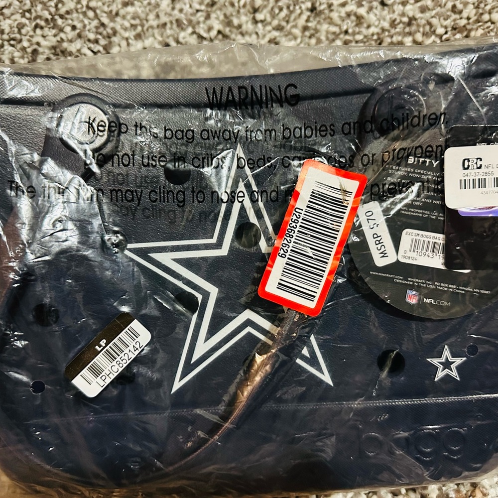 Bogg✨🖤💙Midnight Dark Blue Mini Tote Bag with Star Design - Picture 3 of 5